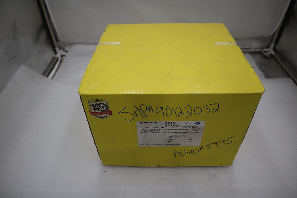 Used CHESTERTON 2810 3.750 DUAL CARTRIDGE SEAL STOCK #1446B