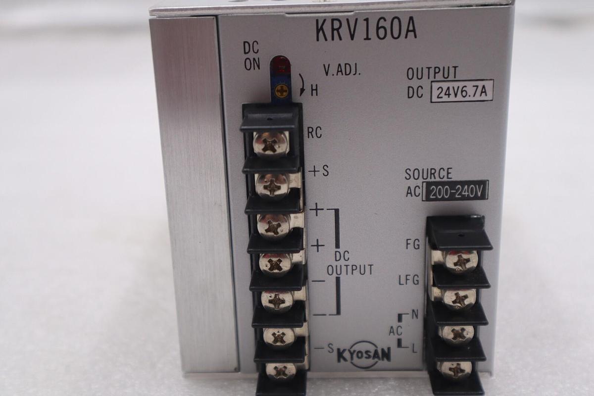 Used Kyosan KRV160A Power Supply Output DC 24V6.7A, Source AC 200-240V New #2647
