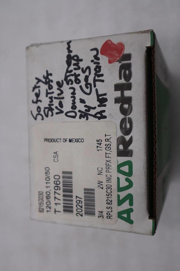 ASCO 8215G030 Redhat  2-way Solenoid Valve 110V/120V 3/4 Inch STK GF64A