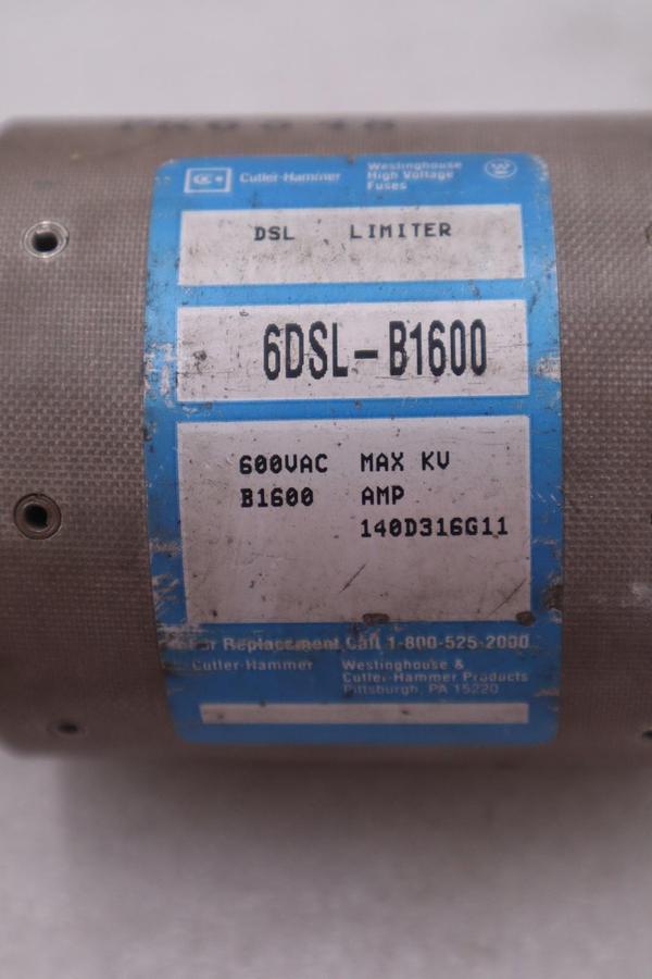 Used Eaton 6DSL-B1600 Blade Fuse 600v-ac 1600a Amp - STOCK GF746A