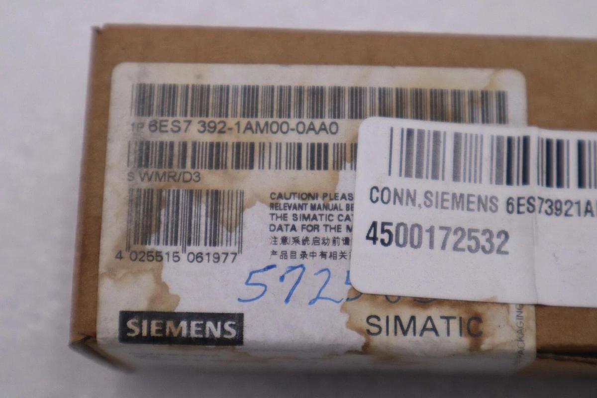 Used NEW SEALED SIEMENS 6ES7 392-1AM00-0AA0 CONNECTOR STOCK G746A