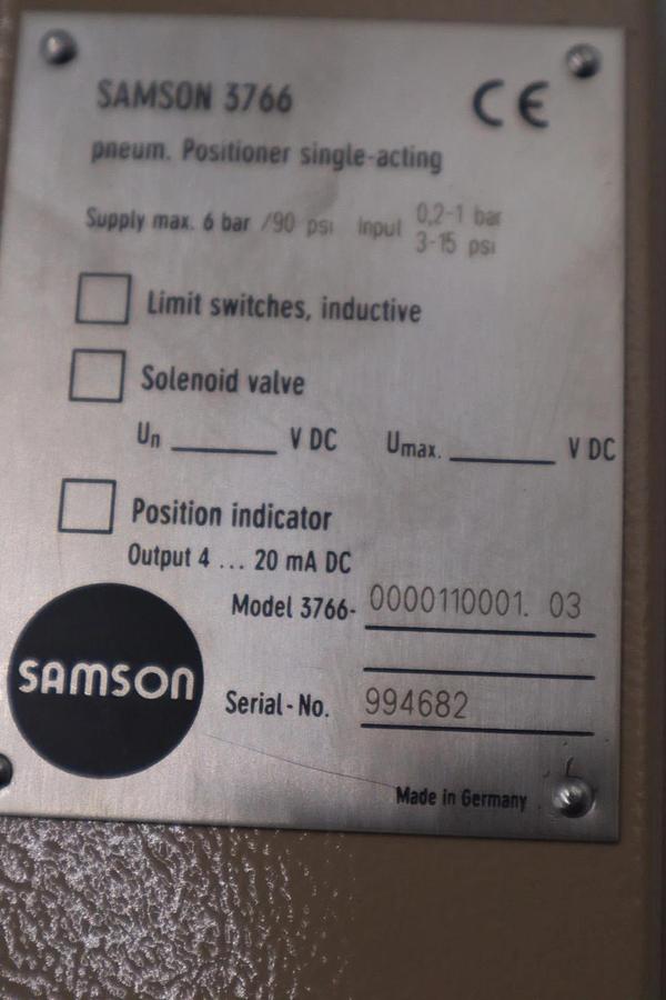 SAMSON 3766 Pneumatic Position Controller - NEW IN BOX- STOCK GF503
