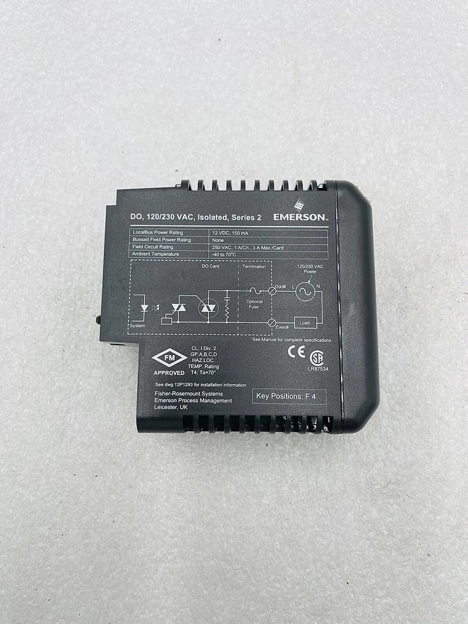 Used Emerson DeltaV KJ3209X1-BA1 Output Module DO VAC Isolated #K-2615