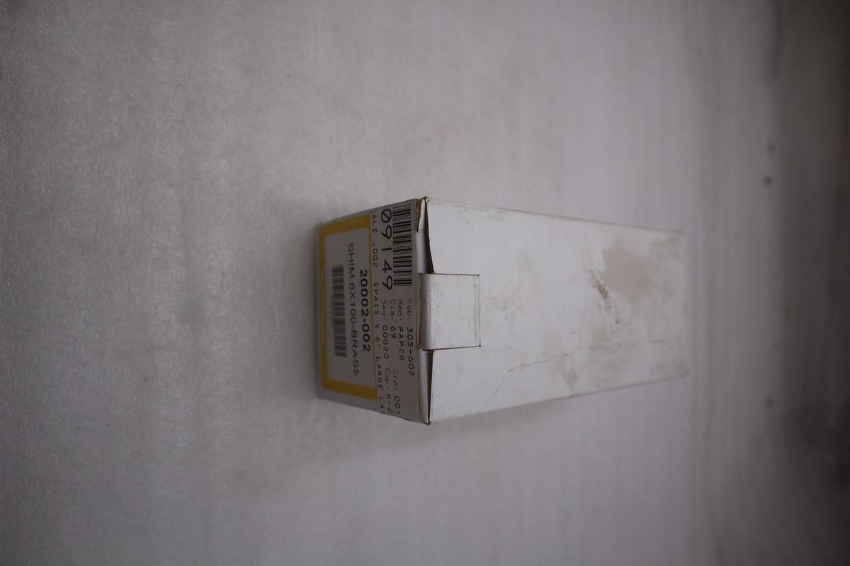 Used PAPCO SHIM 6X100-BRASS STOCK #4006B
