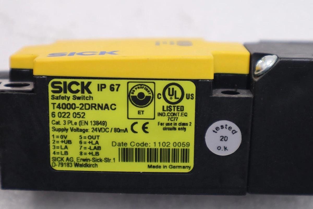 Sick T4000-2DRNAC, 6022052 Compact Safety Sensor NEW OPEN BOX STOCK L-475-C