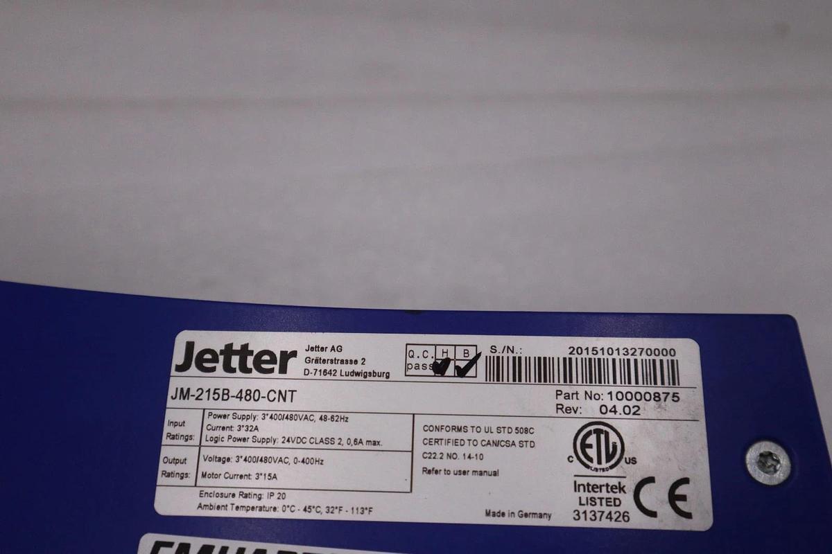 Used NEW NO BOX JETTER JM-215B-480-CNT / JM-215B-480 Servo Drive STOCK H1258