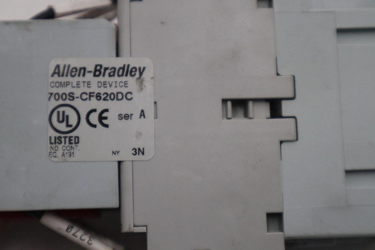 Used Allen-Bradley 700S-CF620DC/ 700-CF310* 100S-F Safety Control Relay #K-1228A 10611320337409