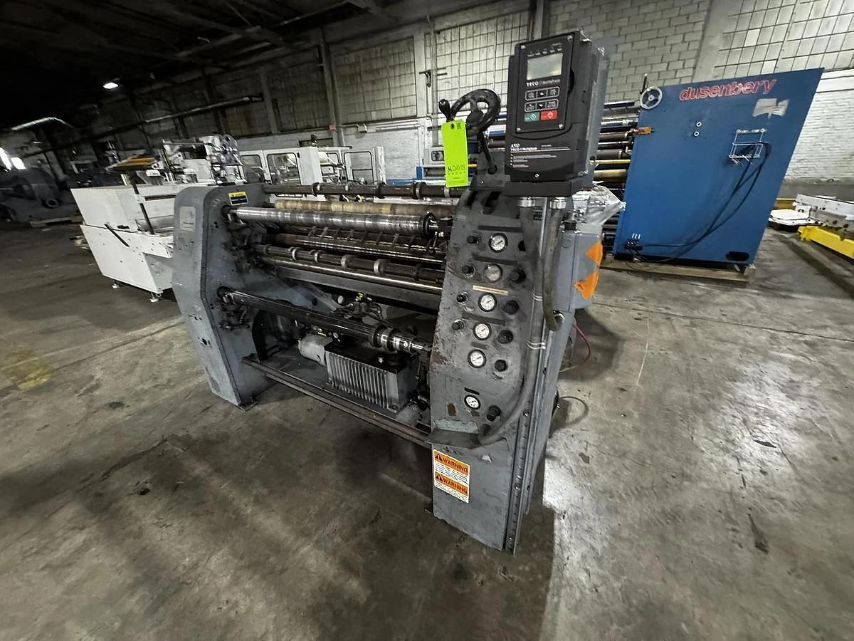 Used 45" DUSENBERY MODEL 635 BL DUPLEX SLITTER REWINDER 18" REWIND DIAMETER