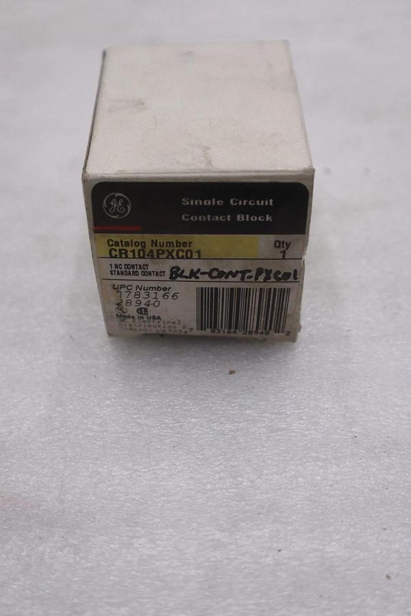 Used GE General Electric CR104PXC01 Contact Block NEW IN BOX STOCK GF-316A 783166289402