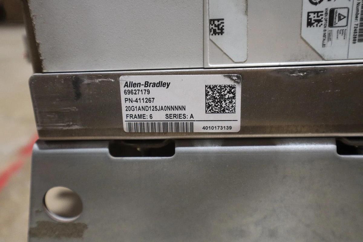 Used ALLEN BRADLEY Powerflex 755 20G1AND125JN0NNNNN 480V 100HP DRIVE VFD  #CC101