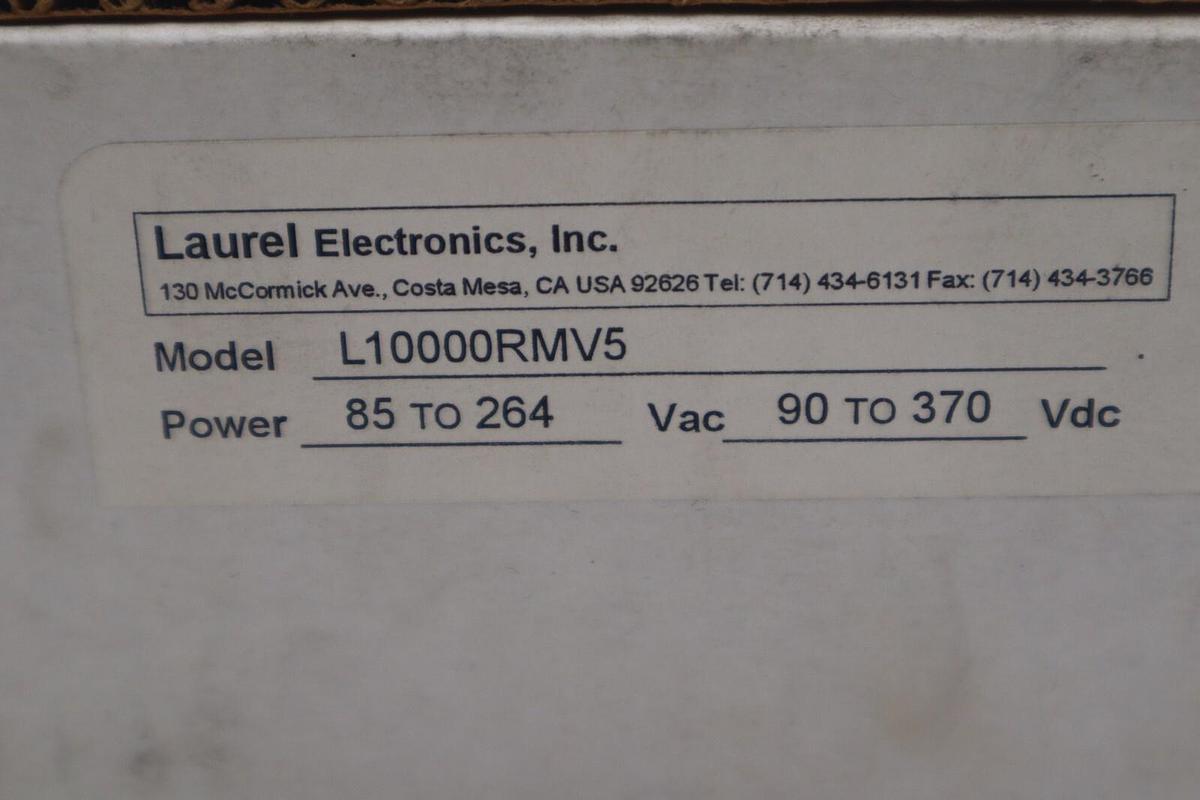 Laurel Electronics Laureate™ L1000/L2000 Digital Panel Meter l10000rmv5 #2229A