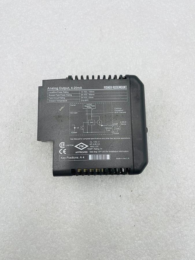 Used EMERSON DELTAV KJ3002X1-BB1 AO 4-20MA KJ3002X1BB1 #K-2609