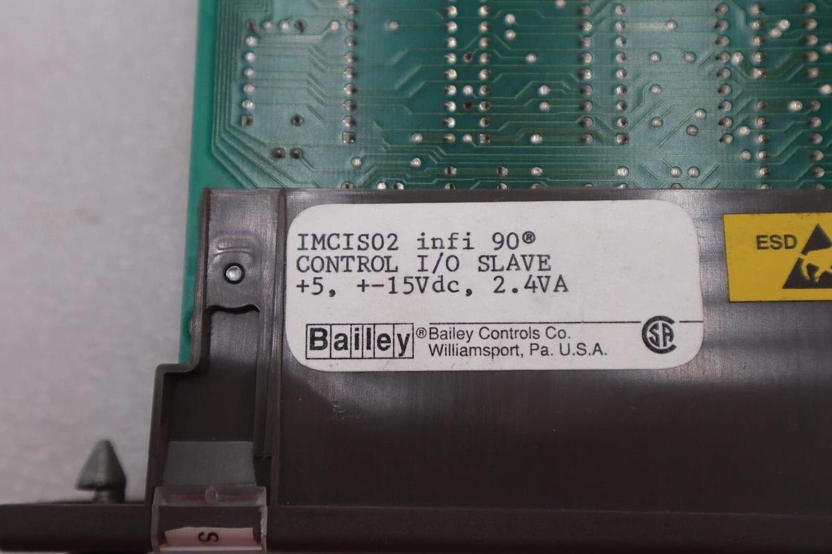 Used Bailey IMCIS02 infi 90 Control Input Output Slave 2.4va SADR 32 2A-5-7 #K-1624