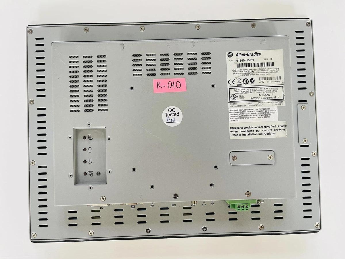 Used Allen Bradley 6186M-15PN Ser F Panelview 1500M STOCK #K-008/009/010 #K-743