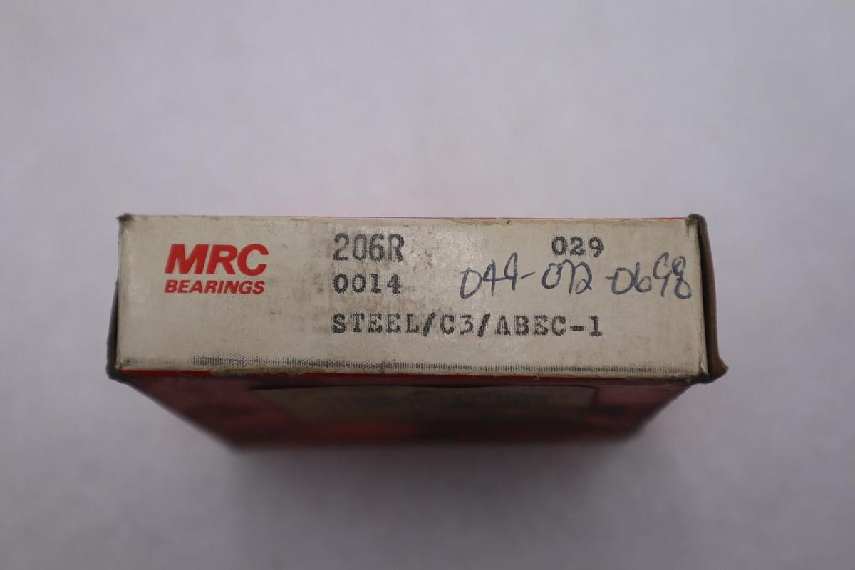 Used MRC BEARINGS 206R-0014 STEEL/C3/ABEC-1 STOCK B-1122