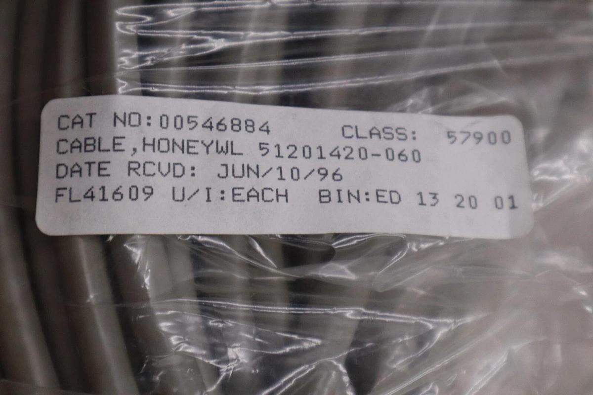 Used NEW HONEYWELL 51201420-060/ CKD060  POWER CABLE ASSEMBLY STOCK G581