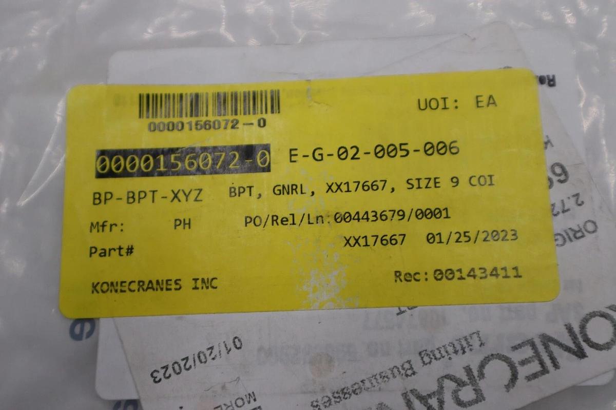 Used NEW STEARNS 596692960 COIL KIT BRAKE NO. 9 460V 50/60HZ STOCK G923A