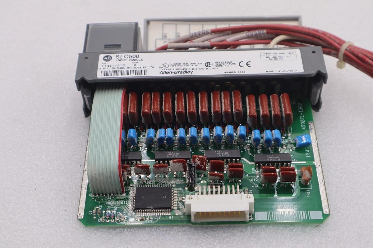 Used ALLEN-BRADLEY 1746-IA16 SLC500 INPUT MODULE SERIES C STOCK #K-1415