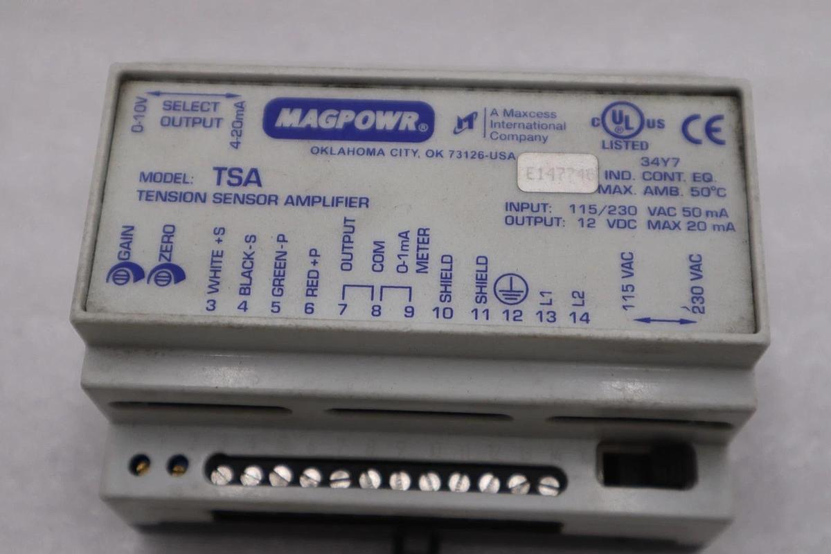 Used MagPowr TSA Tension Sensor/Load Cell Amplifier - STOCK 1799CC