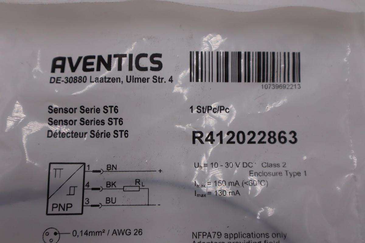 Aventics R412022863 T-Slot Sensor NEW UNIT STOCK H1619A