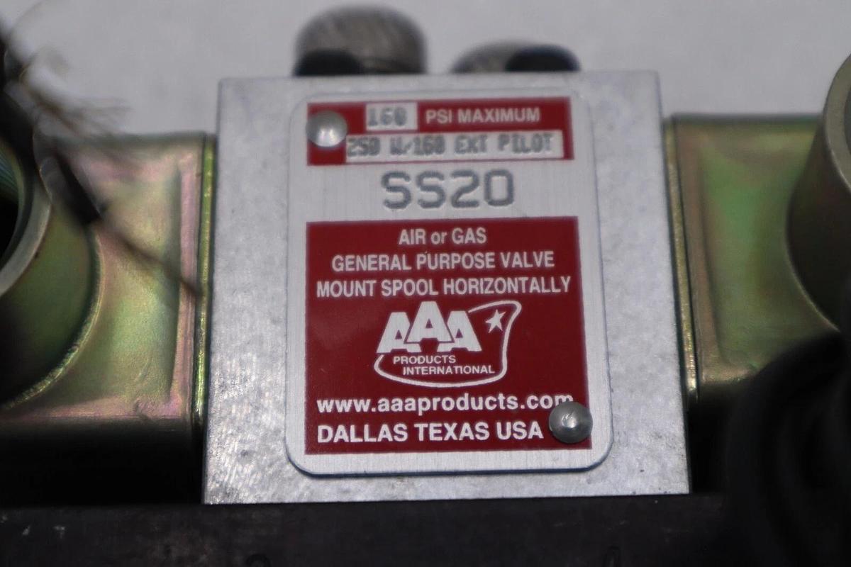 Used NEW AAA PRODUCTS SS20 SOLENOID VALVE 1/4" NPT 2 WAY NC 120V 50/60Hz #HS-13