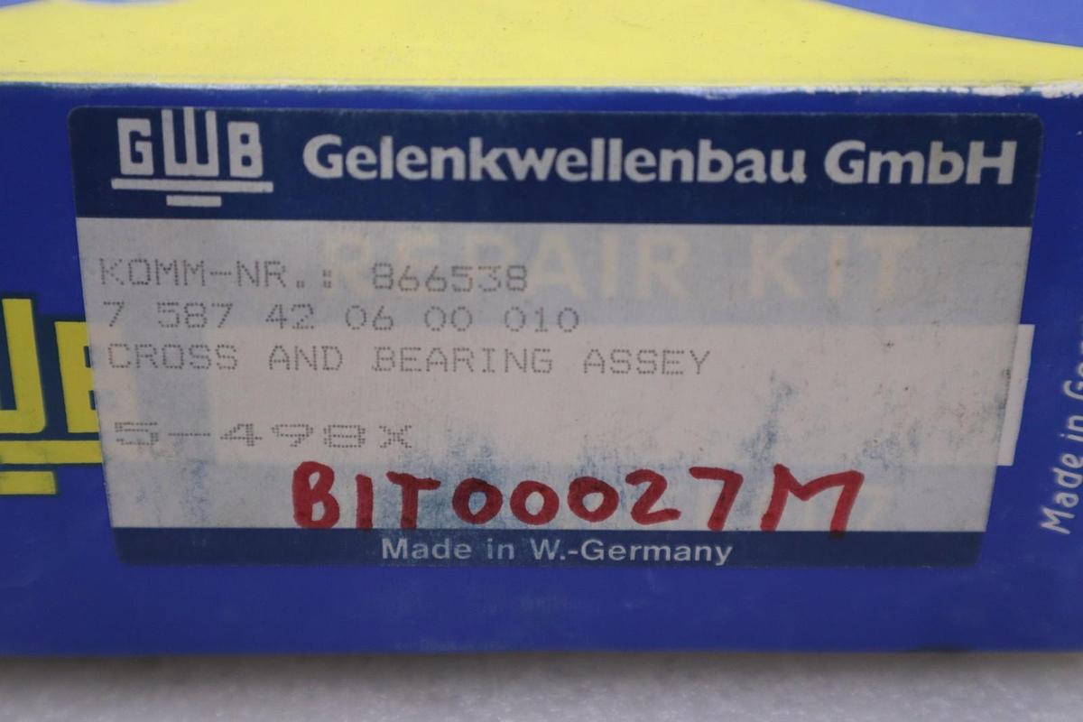 GWB 866538 CROSS AND BEARING ASSEY - STOCK 6052
