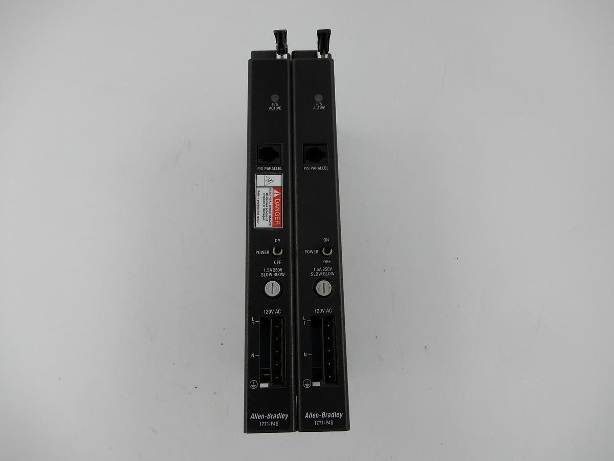 Used ALLEN BRADLEY 1771-P4S SERIES B 120V AC POWER SUPPLY MODULE LOT OF 2 STOCK 687