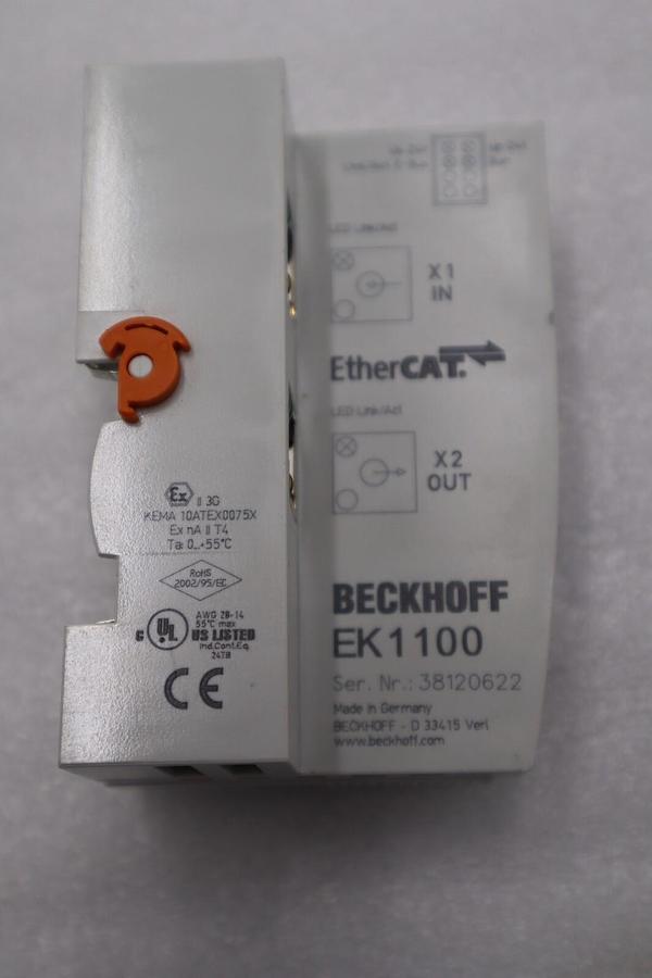 Used NEW OPEN BOX BECKHOFF EK1100 EtherCAT terminal module STOCK L-61-C