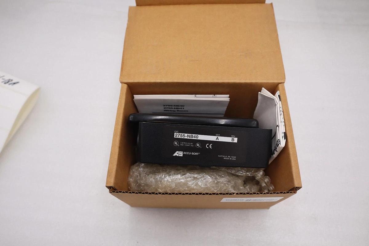 NEW ACCU-SORT 2755-NB40 WIRING ADAPTER BASE 2755NB40 STOCK H5A