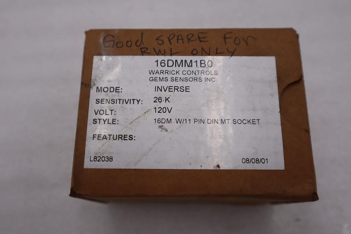 Used NEW GEM SENSOR WARRICK CONTROLS 16DMM1B0 CONTROL MODULE STK K3985CC