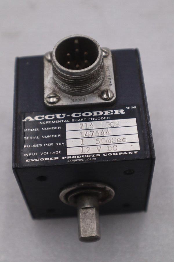 Used Accu-Coder - P/N: 714-POS Incremental Shaft Encoder STOCK K-3684