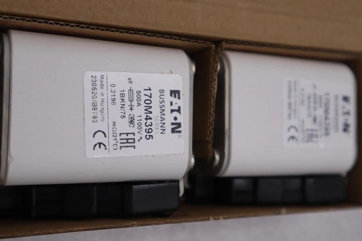Used BOX OF (2) NEW Eaton BUSSMANN 170M4395 Fuse STOCK GF-50A