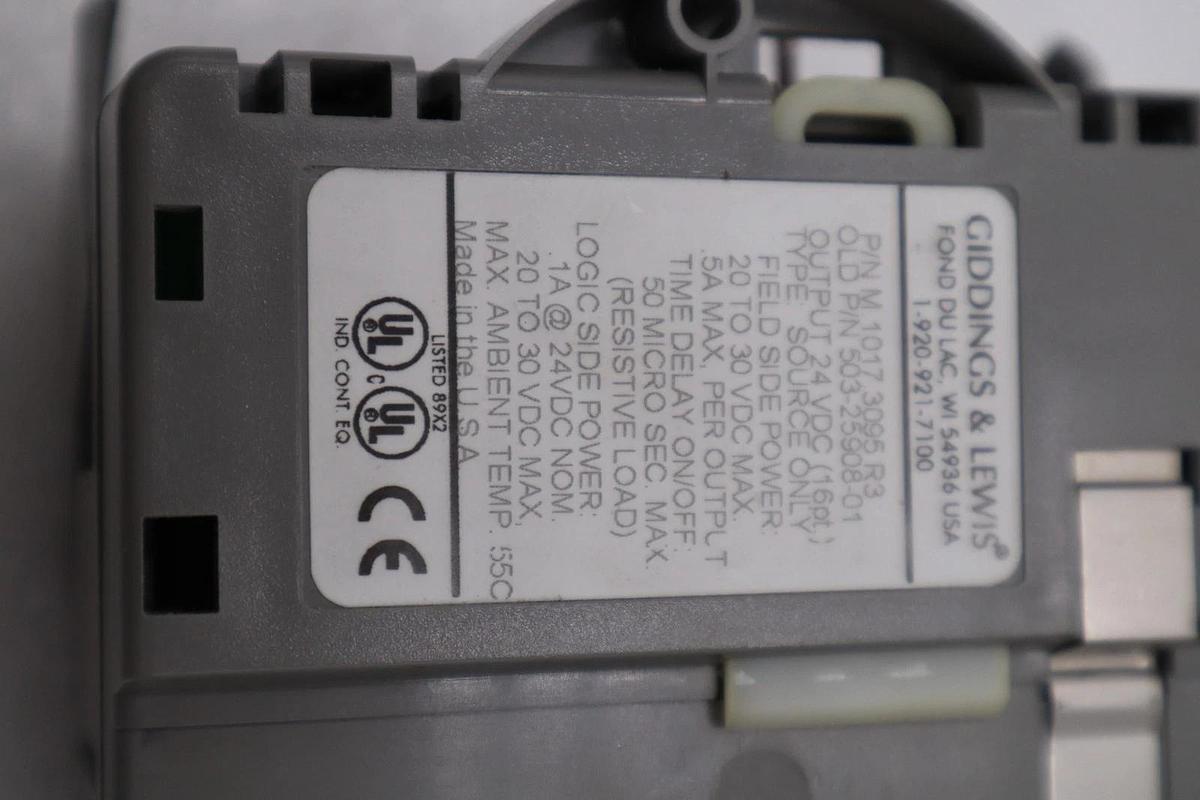 Used DANAHER MOTION M.1017.3095 R3 / M10173095 R3 GIDDINGS & LEWIS MODULE #6025