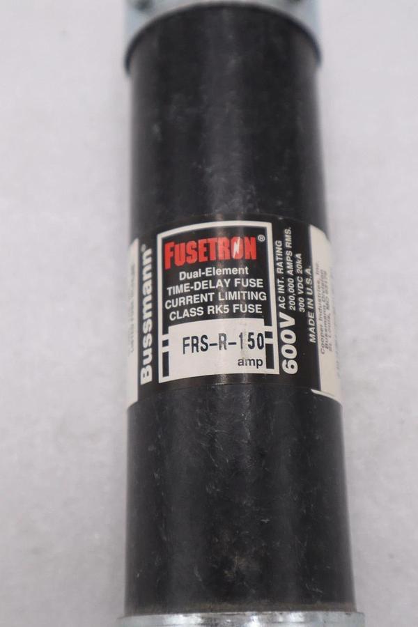 Used LOT OF 2 - FUSETRON - FRS-R-150 - Dual Element Fuse Class Rk5 - STOCK 4950A