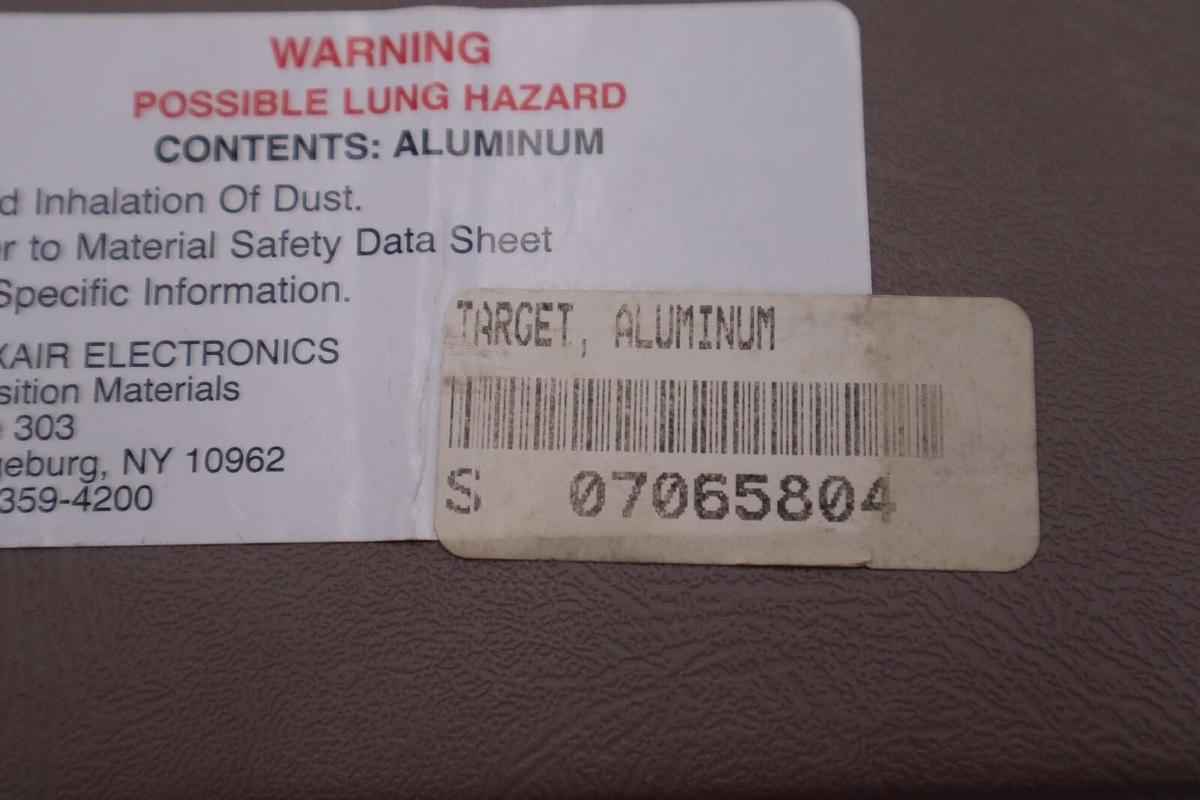 Praxair Electronics MRCFAL0021407 Aluminum, 5n5, Inset, CHI 4PCE New #2673
