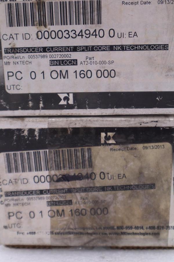 Used NK TECHNOLOGIES AT2-010-000-SP SPLIT CORE AC CURRENT TRANSDUCER STOCK #K-2265