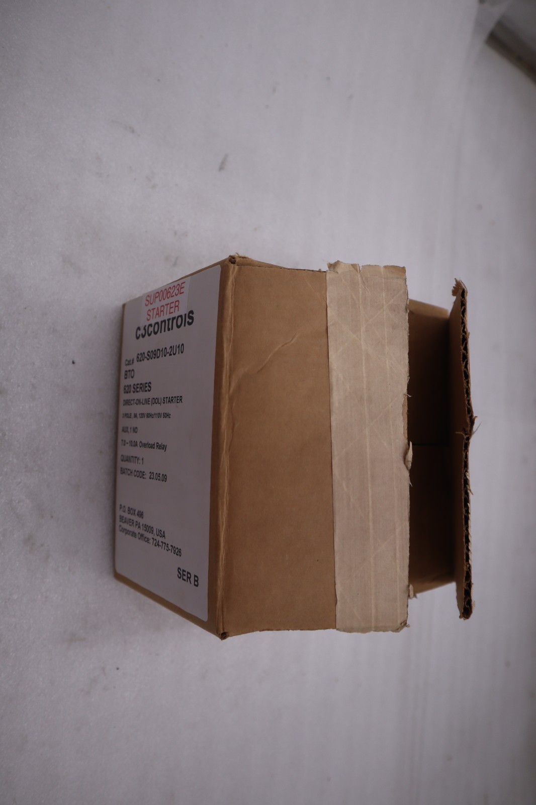 C3Controls 620-S09D10-2U10 DOL Starter 3-Pole, 18A - STOCK 1533A
