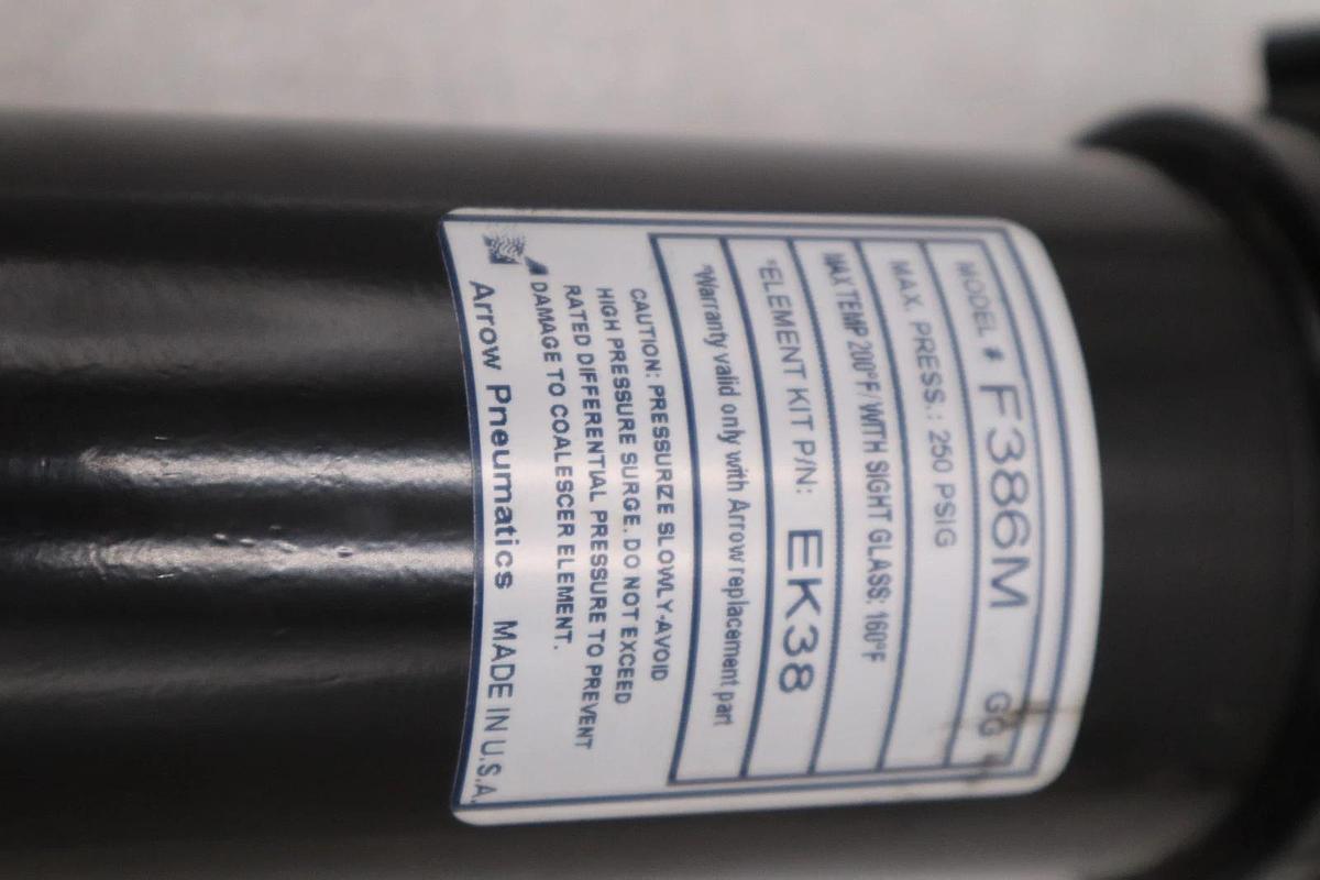 Used ARROW MID FLOW PARTICULATE FILTER 3/4" NPT, 40MIC, MB - STOCK GF216A