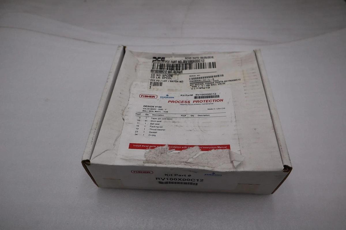 Used Fisher RV100X00C12 REPAIR KIT, COMP SEAT, 1" V100 - STOCK GF257A