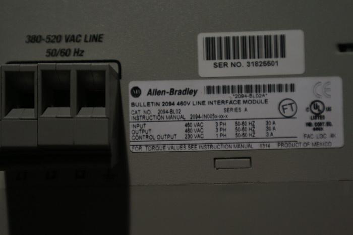 NEW Allen Bradley 2094-BL02 Kinetix 6000 460V Line Interface Module SER A #2228
