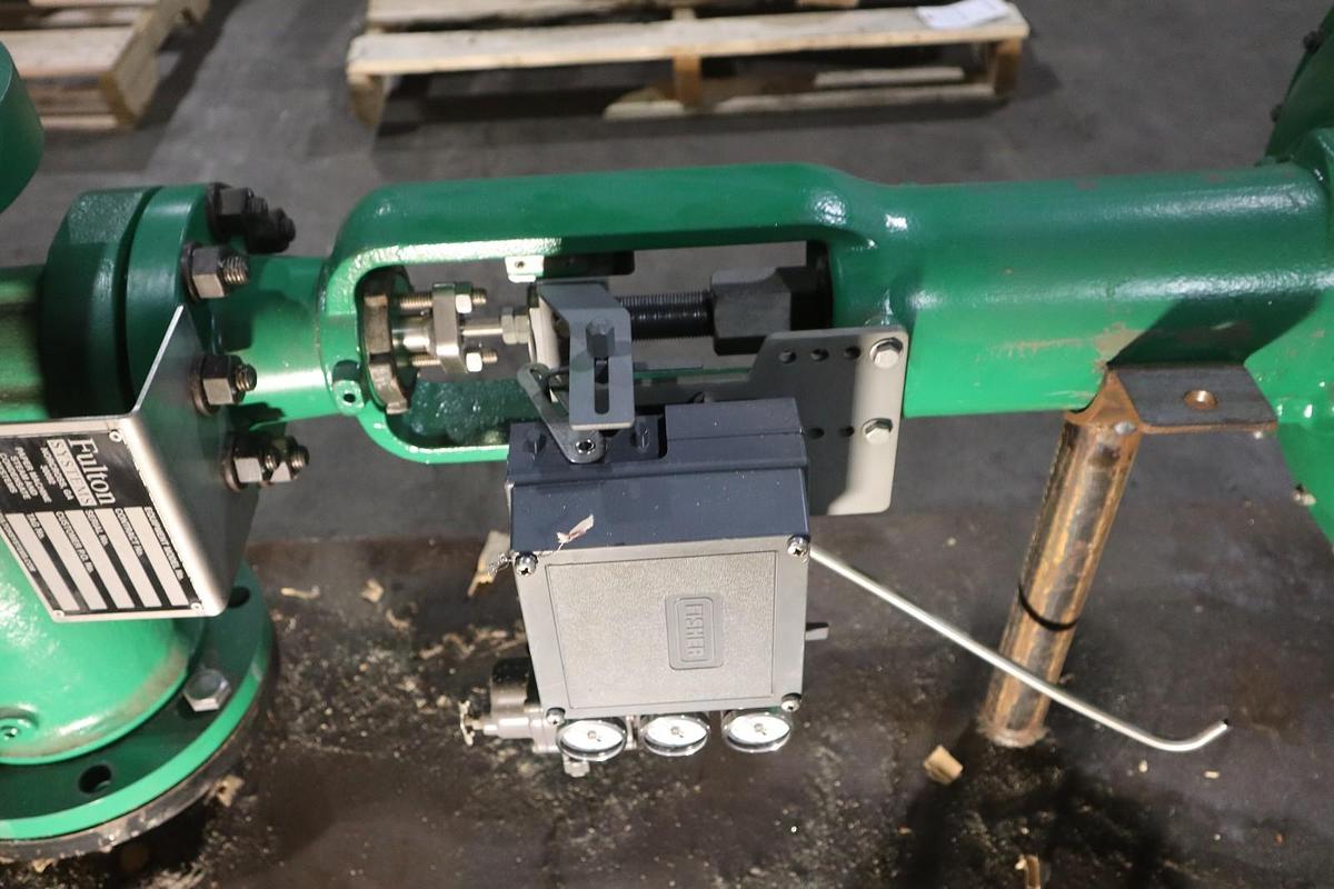 Used Fisher Control Valve Fulton Boiler Steam Valve With Pneumatic Actuator