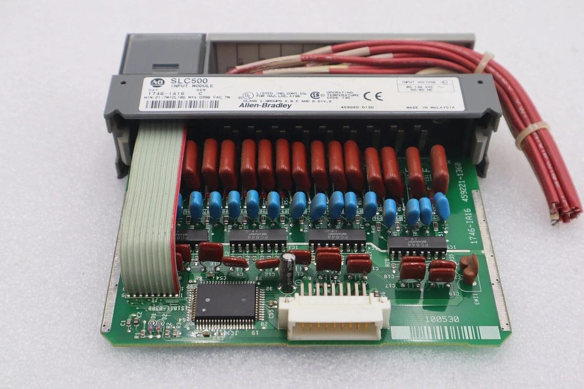 Used ALLEN BRADLEY 1746-IA16 SLC500 INPUT MODULE SERIES C STOCK #K-1339