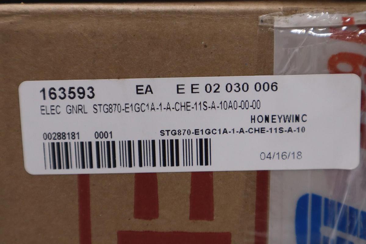 Used HONEYWELL STG870-E1GC1A-1-A-CHE-11S-A-10A0-00-00 TRANSMITTER STOCK #G-447