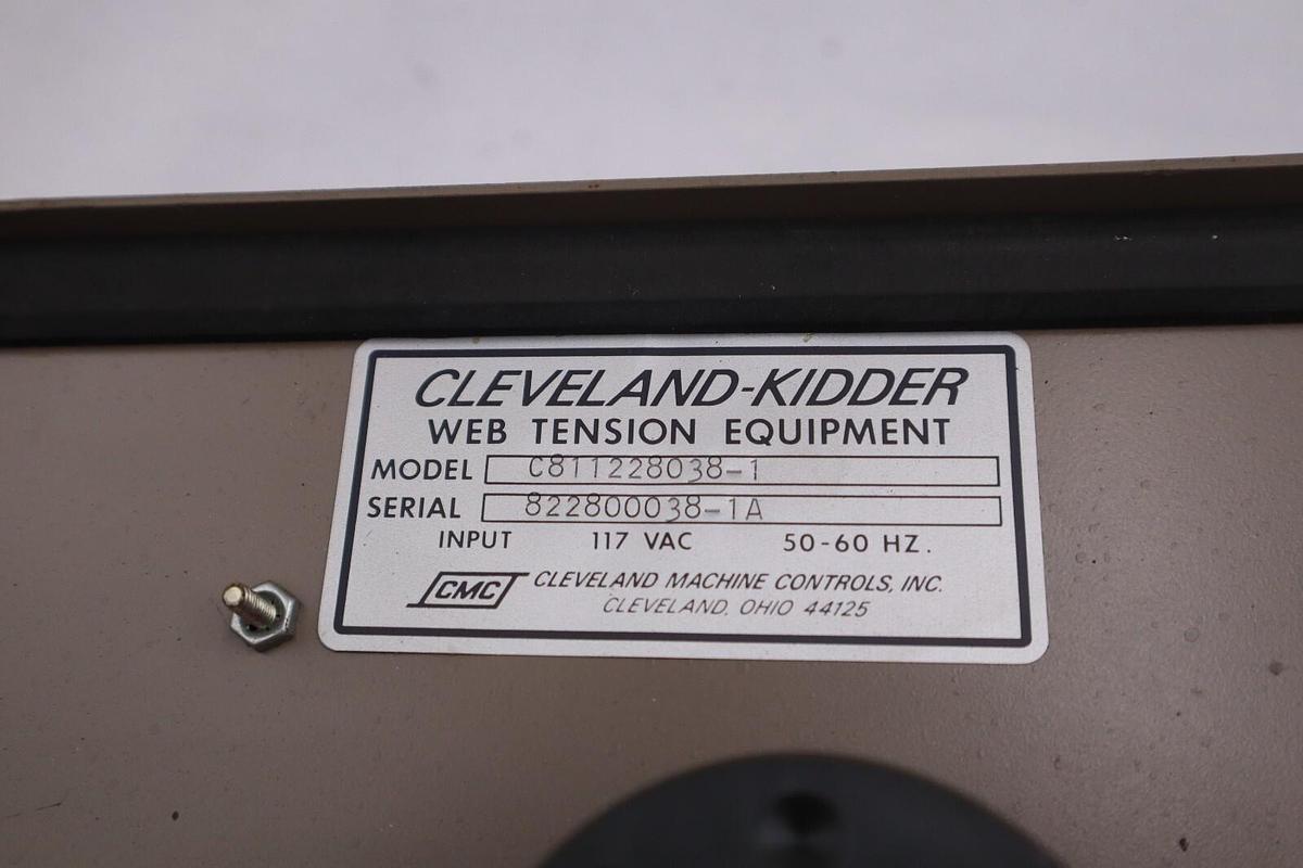 Used Cleveland Kidder Web Tension Equipment Indicator Model Tix-1 Class I #4126