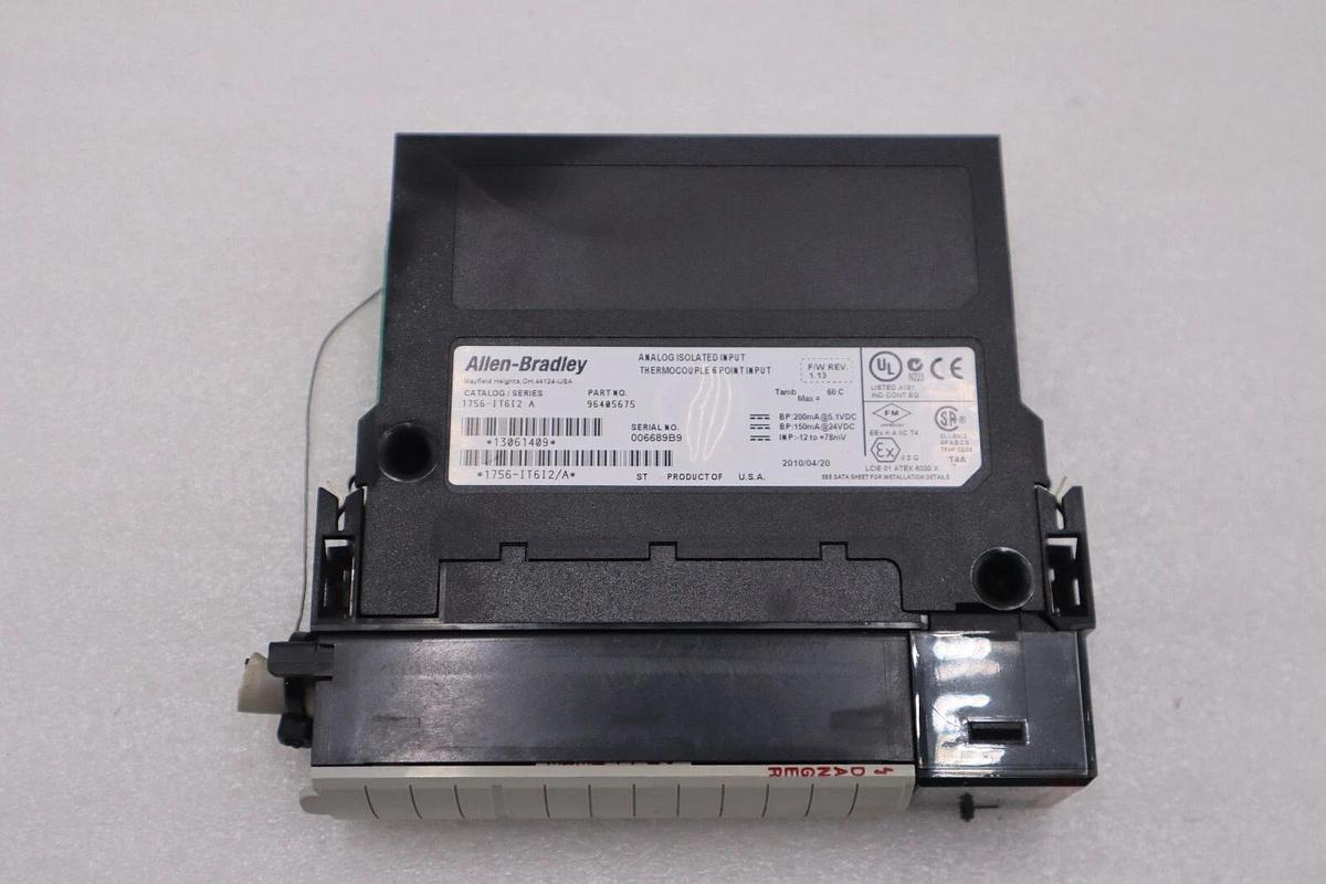 Used Allen Bradley 1756-IT6I2 Ser A ControlLogix 6-Channel Analog Input Module #H124A