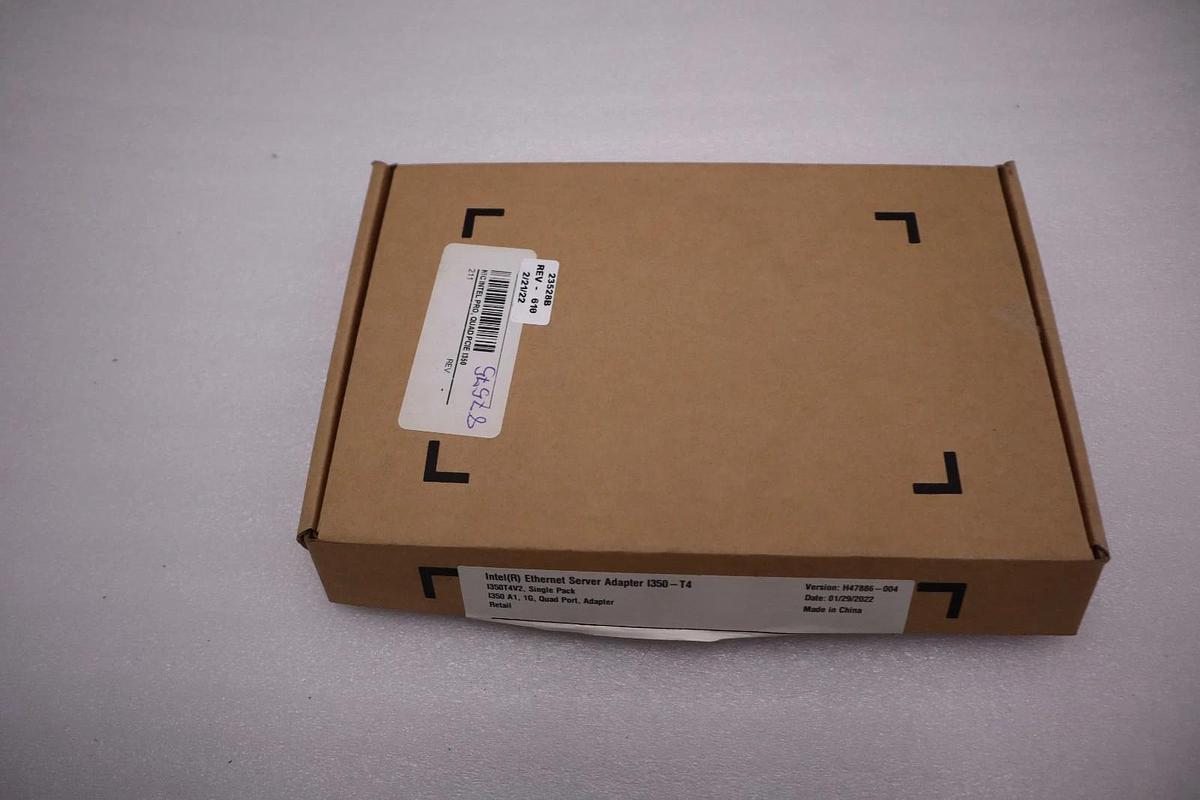 Used Intel I350-T4V2 I350-T4 PCI-E Quad Port RJ45 Gigabit Server Adapter STOCK H192A