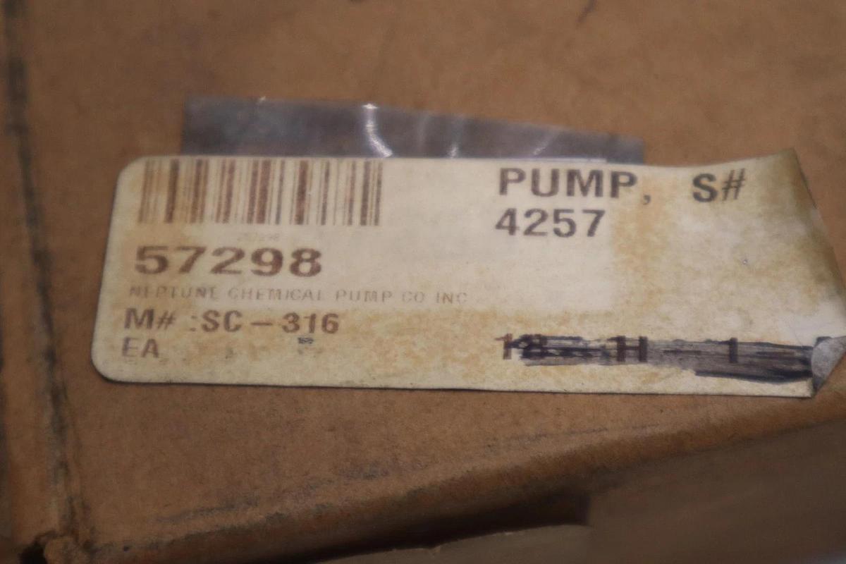 NEW OPEN BOX NEPTUNE SC-316 / SC316 CHEMICAL PUMP SAMPLE COOLER STK 5642CC