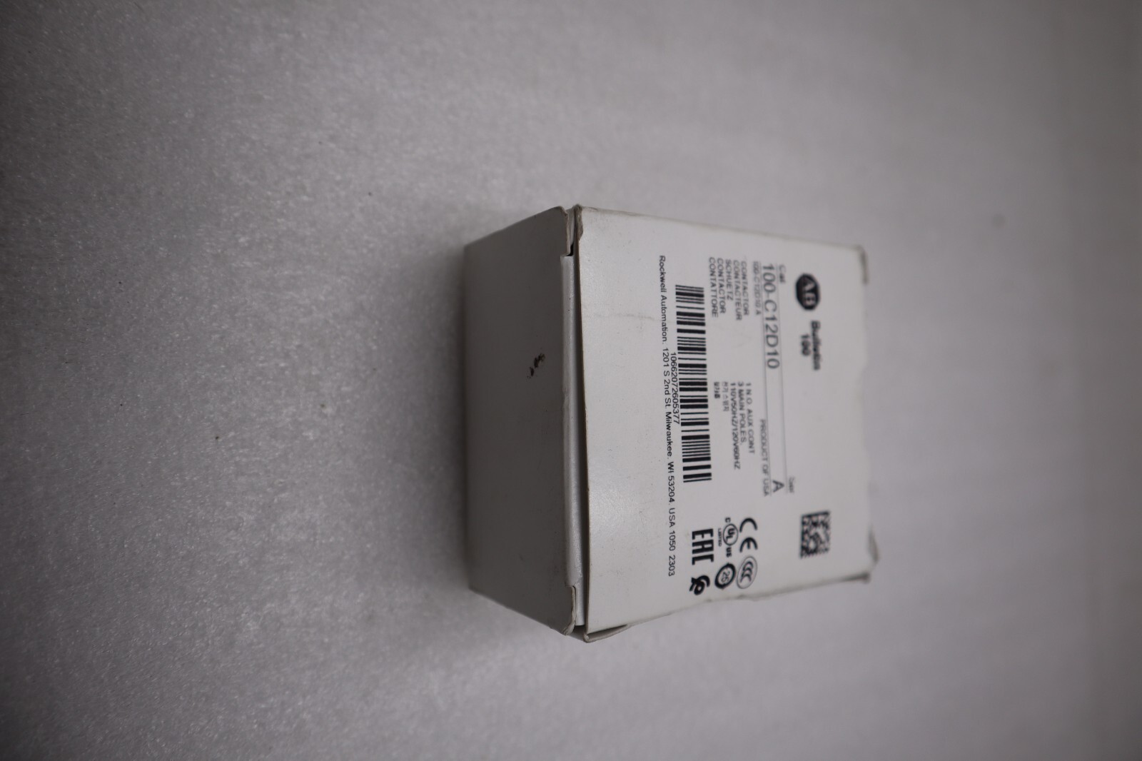 Used NEW OPEN BOX Allen Bradley 100-C12D10 110/120V AC 12A Contactor AB STK H281A