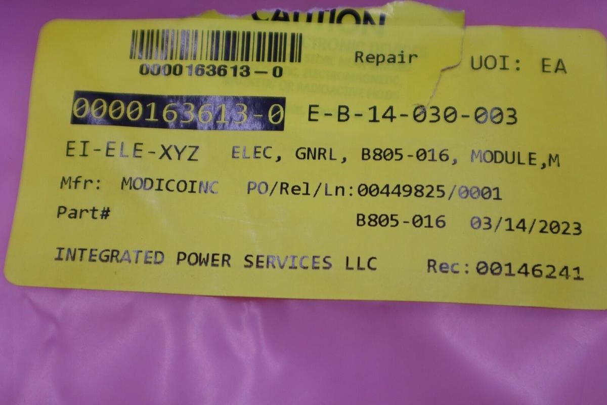 Used SCHNEIDER ELECTRIC AS-B805-016 / B805016 STOCK G680