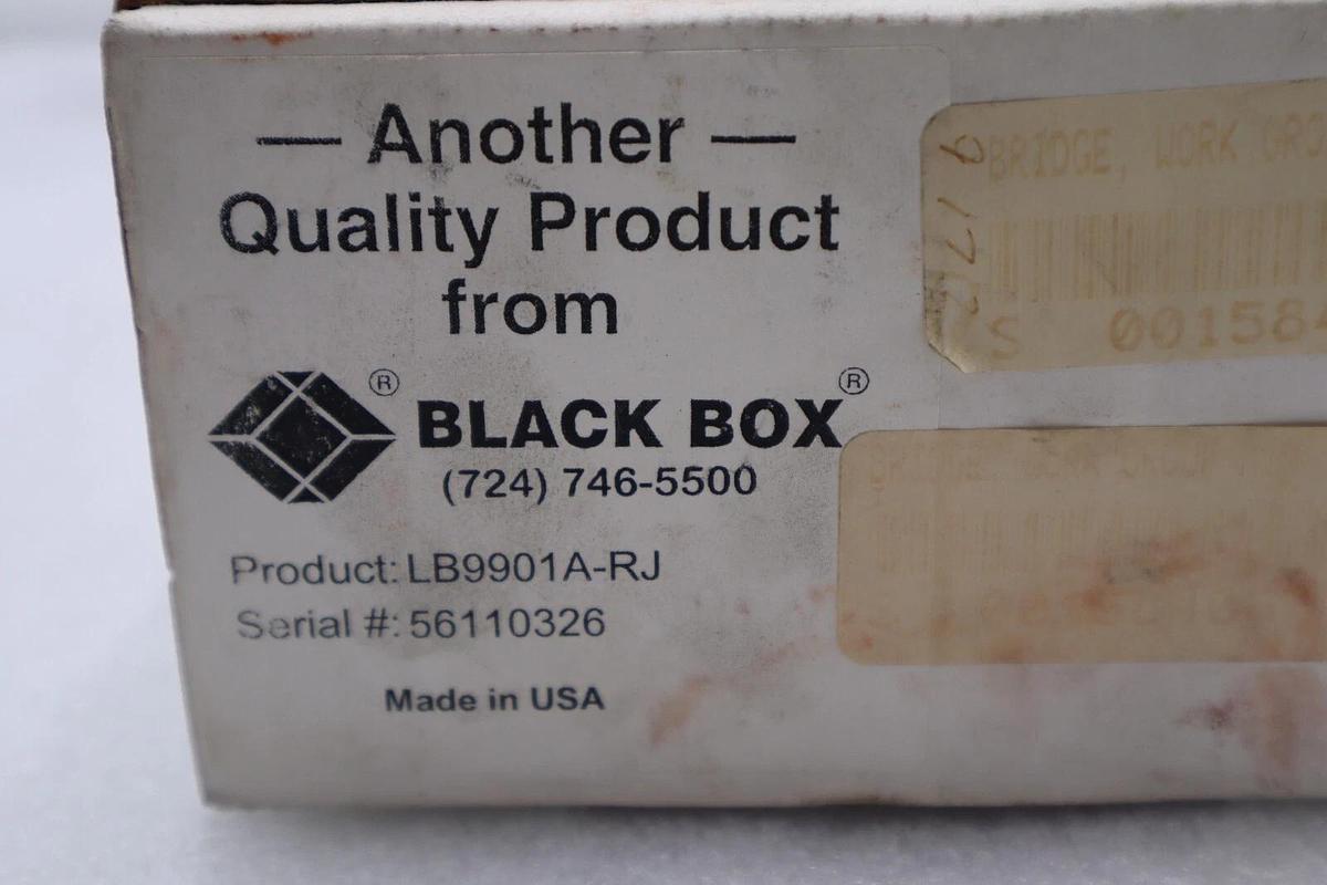 Used BLACK BOX LB9901A-RJ WORKGROUP MINIBRIDGE STOCK #2897